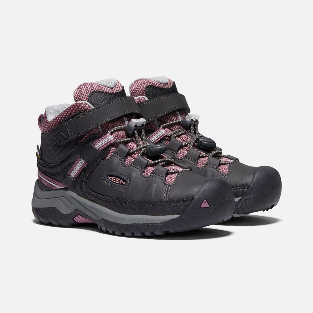 Keen Outdoor Bot Çocuk Siyah/Pembe - Targhee Waterproof - Türkiye IBQK34028